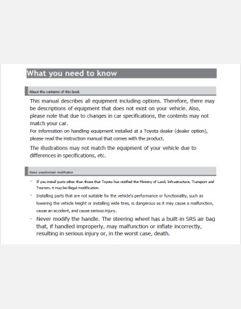 toyota vitz hybrid 2017 owners manual in english